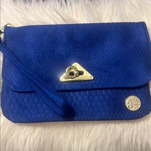 NEW Terramar Elegant Blue Clutch Bag